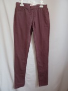 Spodnie bordowe skinny jegginsy Primark 36/S 
