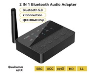 Adapter Audio Bluetooth 5.3 2 w 1 – Nadajnik i Odbiornik AptX-HD. LL