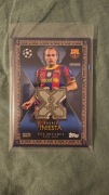 Topps match attax 25/26 andres iniesta ucl decades relic
