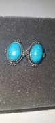 Kolczyki srebro turkus 
