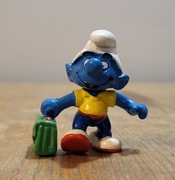 Schleich smerf smurf Budowlaniec figurka unikat model wycofany z 1994 r.