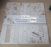 Holy & White papier scrapbooking 30x30 komunia