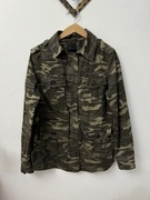 Cienka kurtka bawełniany płaszcz parka moro khaki New Look rozmiar 36 S