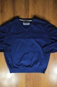 Sweter Marc O'Polo r. XXL granatowy męski dekolt v bawełna 