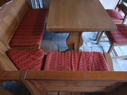 Rogowka kuchenna 185x140 + 3 krzesla tapicerowane