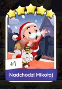 Monopoly go! Karta/naklejka 'Nadchodzi Mikołaj' set 21, 5* 