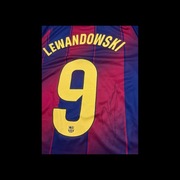 Robert Lewandowski FC Barcelona 2024/25 ORYGINALNY AUTOGRAF + BONUSY
