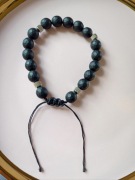 Bransoletka z onyksem makrama 