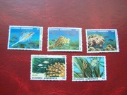Grecja 1988 MNH Mi. 1680/84 Fauna Morska Ryby