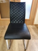 Krzesło pikowane z ekoskóry