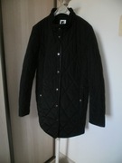 PETER HAHN CZARNA DŁUŻSZA PIKOWANA OBSZYCIA ZE SKÓRY CIEPŁA IDEAŁ 40 L 