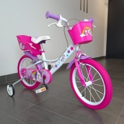 Włoski rower dla dziewczynki 16 cali rower z jednorożcem