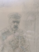 Józef Piłsudski, Zdzisław Czermański rysunek ołówkiem