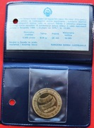 5000 Dinarów  1989 r. - Jugosławia  Belgrad  Proof !  UNC !