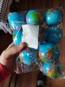 Piłka antystresowa w kształcie globusa