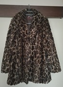 Futerko panterka, sztuczne futro, brązowe, na chłodne dni