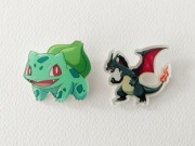 Pokemon go przypinka - Bulbasaur Shiny Charizard wpinka broszka