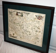 Oryginalna mapa Polski i Śląska „Polonia Regnum, et Silesia Ducatus - Blaeu