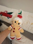 Miś piernik świąteczny ludzik szydełko handmade Mikołajki pierniczek