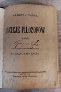 Alojzy (Alois) Jirásek - Dzieje filozofów (1912)