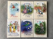 Pinokio, Pierścień i róża, Serce, Historia żółtej ciżemki, Piotruś Pan...