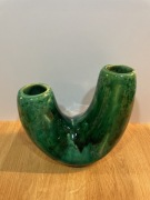 Wazon dwururka ceramika Białystok lata 60-te