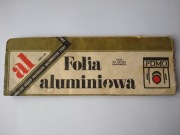 Folia aluminiowa z PDMO prawdopodobnie z 1985 r.