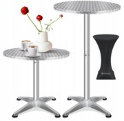 SKŁADANY STOLIK BAROWY REGULOWANY KESSER 60CM ŚREDNICY