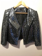 Elegancka cekinowa marynarka z motywem w cętki Next rozm. XL - 42 **NOWA**