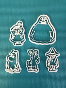 Foremki do ciastek Muminki – zestaw 5 wzorów! 