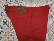 Spodnie Tommy Hilfiger r. 31/32 pas 80 cm Hudson czerwone