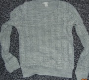 Bawełniany sweterek warkocz, H&M, XS