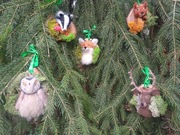 Oryginalne bombki choinkowe - leśne zwierzęta