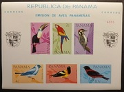 PTAKI ŚWIATA - PANAMA blok Mi 42B ** czysty - PTAKI - NIEPERFOROWANY