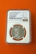 Niemcy 10 marek 1972 F  Olimpiada " Węzeł "  NGC  PF68C Top Pop