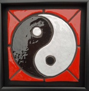 Mozaika ceramiczna Yin Yang 