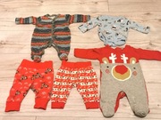 ZESTAW 5 ubranek świątecznych 56/62