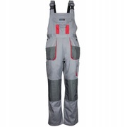 Spodnie ochronne BHP ogrodniczki LD/54,Szare,Comfort Lin 190G/M2 Dedra