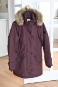 Kurtka parka burgund jesień zima