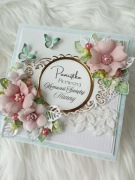 Luksusowa kartka komunijna 3D, Pamiątka Komunii Świętej w pudełku, prezent 