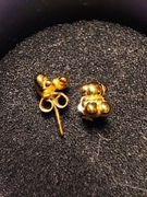 Złote kolczyki Tous 18 karatów