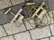 LAMPKI ŚCIENNE KINKIETY W KOLORZE ZŁOTYM 2 SZTUKI