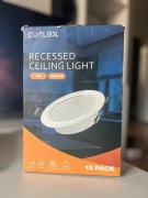 Zestaw lamp LED sufitowych 10 szt 5W 450lm