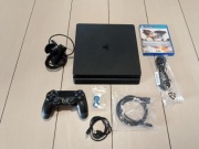 Konsola PlayStation 4 Slim 500GB Po pełnym serwisie Zestaw Pad Gra  PS4