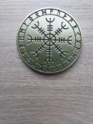Islandia token/żeton stan -I; runy Wikingów