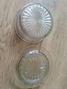 Dwie kryształowe miseczki PRL