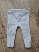 F&F legginsy niemowlęce szary melanż prążek basic 62