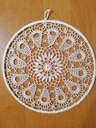 ŁAPACZ SNÓW SERWETKA ZAWIESZKA SZYDEŁKOWA 25 CM BIAŁY 