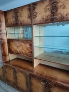 Meblościanka PRL – lata 70 – fornir naturalny – komplet – bardzo dobry stan