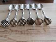 POSREBRZANE ŁYŻKI BARMAŃSKIE HALPHEN CHRISTOFLE FRANCJA 1877-1885r 